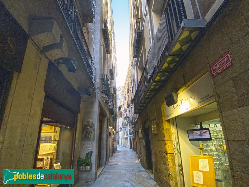 Barcelona - Carrer Petritxol (Foto: Albert Esteves, 2019) Barcelona - Carrer Petritxol