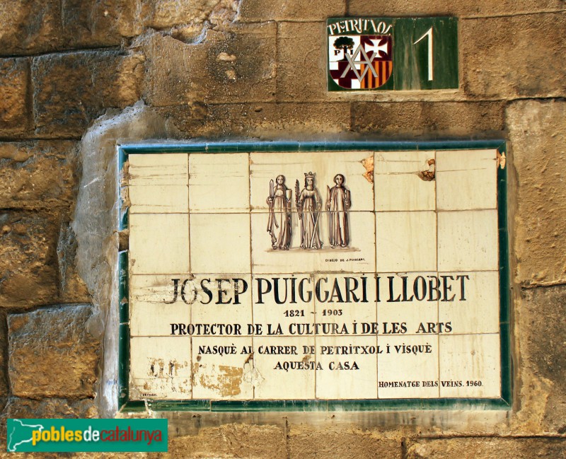 Barce,lona - Petritxol, 1, placa commemorativa Barce,lona - Petritxol, 1, placa commemorativa