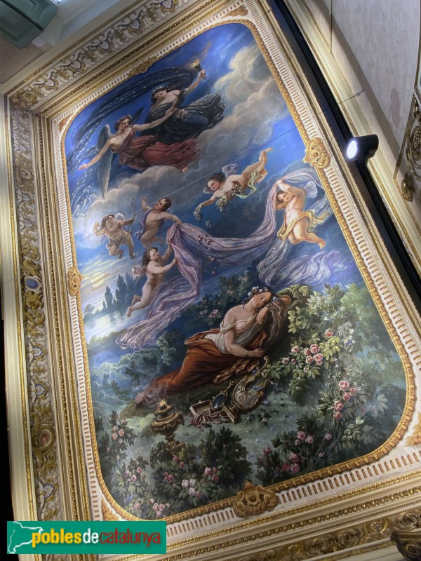 Barcelona - Pintures del Palau Castell de Pons (Foto: Albert Esteves, 2019) Barcelona - Pintures del Palau Castell de Pons