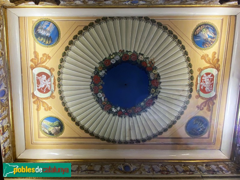 Barcelona - Pintures del Palau Castell de Pons (Foto: Albert Esteves, 2019) Barcelona - Pintures del Palau Castell de Pons