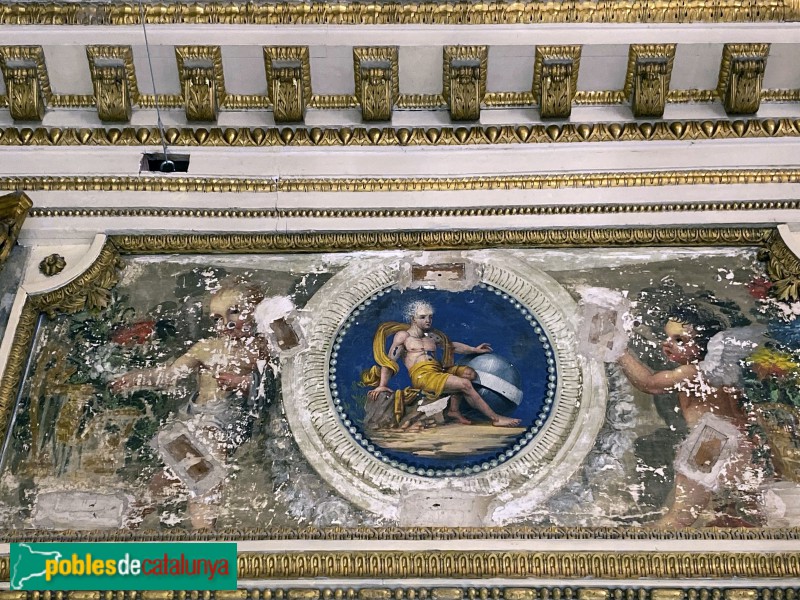 Barcelona - Pintures del Palau Castell de Pons (Foto: Albert Esteves, 2019) Barcelona - Pintures del Palau Castell de Pons