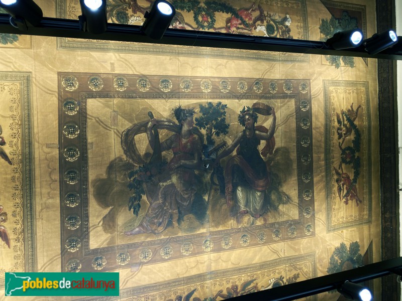 Barcelona - Pintures del Palau Castell de Pons (Foto: Albert Esteves, 2019) Barcelona - Pintures del Palau Castell de Pons