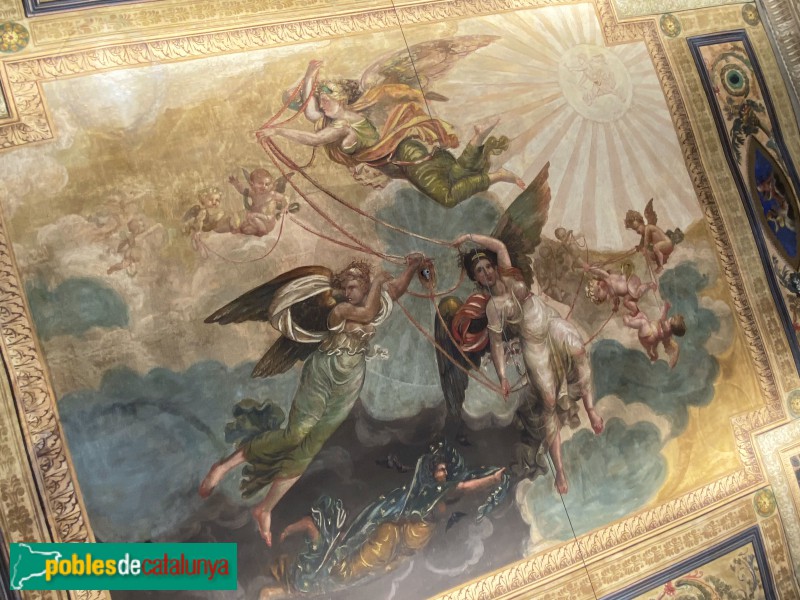 Barcelona - Pintures del Palau Castell de Pons (Foto: Albert Esteves, 2019) Barcelona - Pintures del Palau Castell de Pons