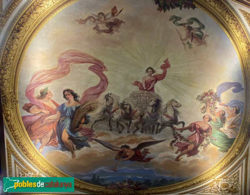 Barcelona - Pintures del Palau Castell de Pons (Foto: Albert Esteves, 2019) Barcelona - Pintures del Palau Castell de Pons