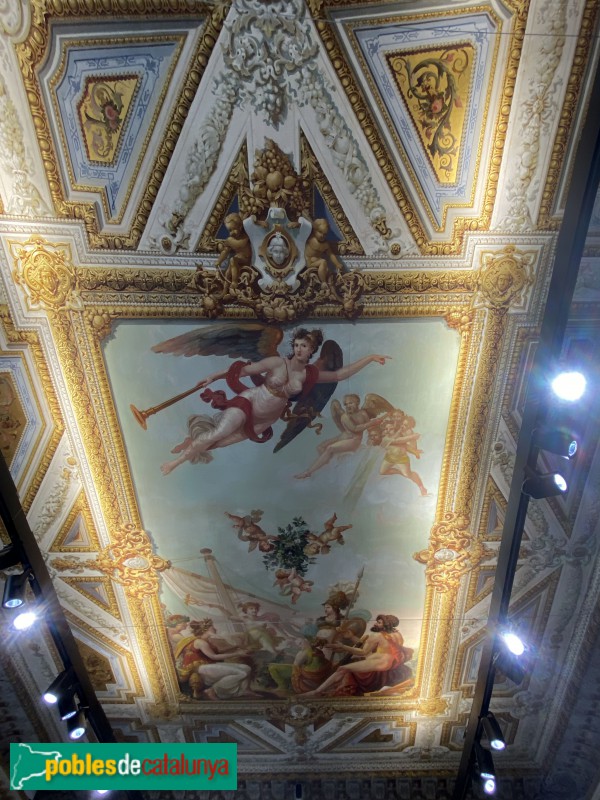 Barcelona - Pintures del Palau Castell de Pons (Foto: Albert Esteves, 2019) Barcelona - Pintures del Palau Castell de Pons