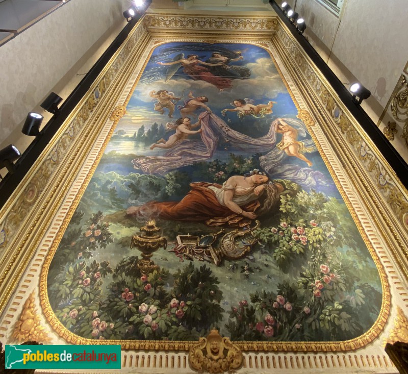 Barcelona - Pintures del Palau Castell de Pons (Foto: Albert Esteves, 2019) Barcelona - Pintures del Palau Castell de Pons