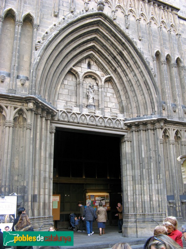 Església de Santa Maria del Pi. Porta principal (Foto: Albert Esteves, 2007) Església de Santa Maria del Pi. Porta principal