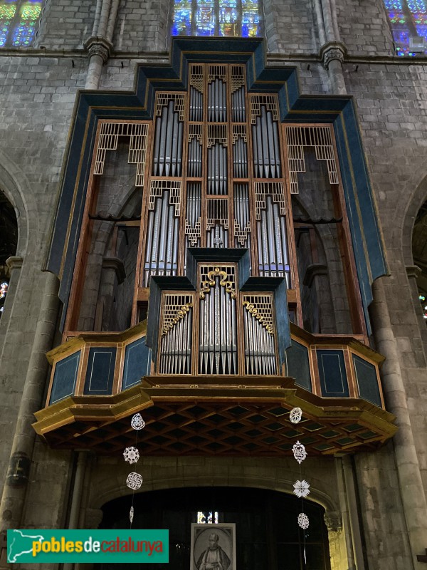 Església de Santa Maria del Pi. Orgue (Foto: Albert Esteves, 2019) Església de Santa Maria del Pi. Orgue