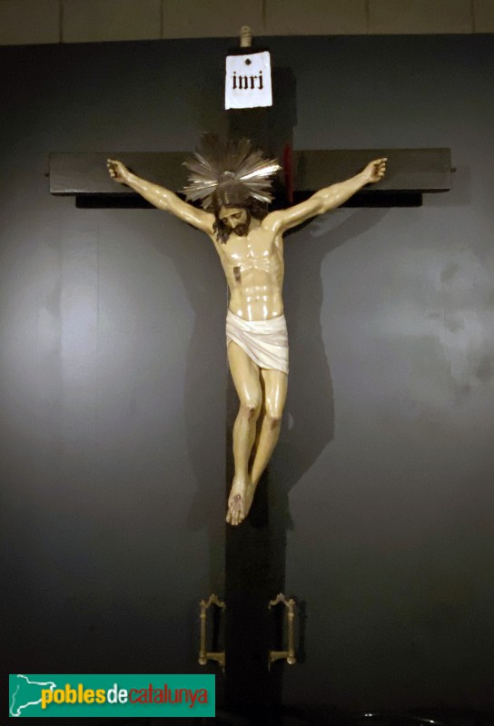 Església de Santa Maria del Pi: Sant Crist dels Revenedors (c.1800) (Foto: Albert Esteves, 2019) Església de Santa Maria del Pi: Sant Crist dels Revenedors (c.1800)