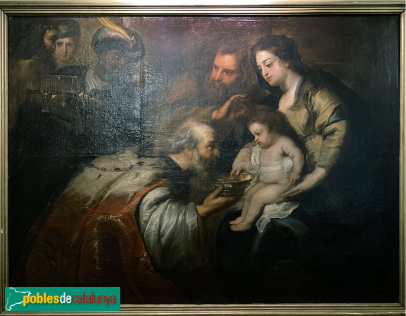 Església de Santa Maria del Pi: L'Epifania, de Carreño de Miranda (Foto: Albert Esteves, 2019) Església de Santa Maria del Pi: L'Epifania, de Carreño de Miranda