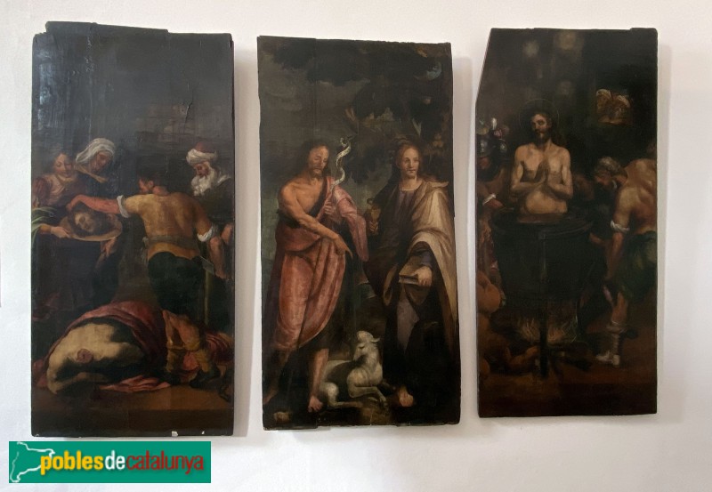 Església de Santa Maria del Pi: Retaule dels sants Joans, segle XVI (Foto: Albert Esteves, 2019) Església de Santa Maria del Pi: Retaule dels sants Joans, segle XVI