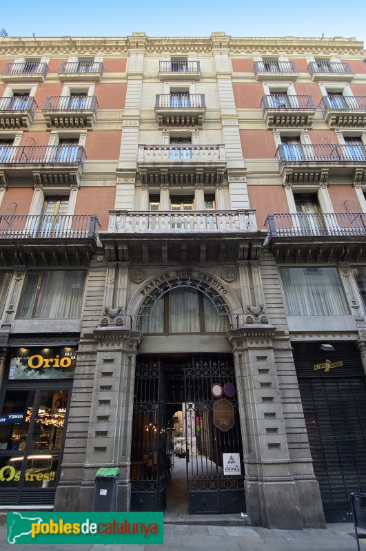 Barcelona - Passatge del Crèdit (Foto: Albert Esteves, 2019) Barcelona - Passatge del Crèdit