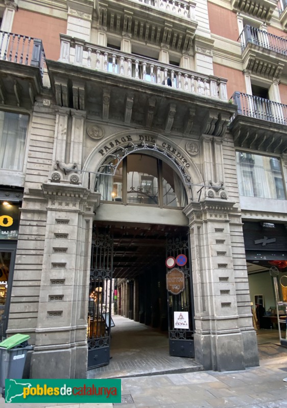 Barcelona - Passatge del Crèdit (Foto: Albert Esteves, 2019) Barcelona - Passatge del Crèdit