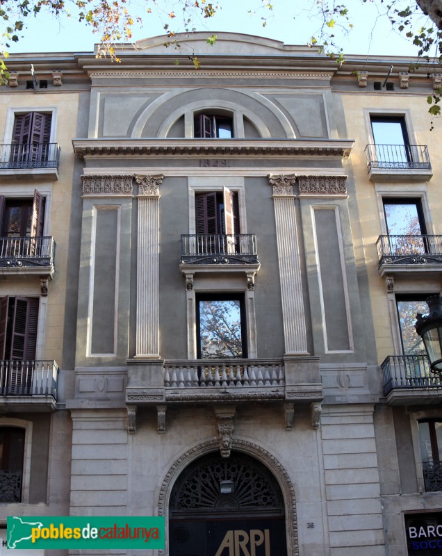 Barcelona - Hotel Quatre Nacions (Rambla, 38) (Foto: Albert Esteves, 2019) Barcelona - Hotel Quatre Nacions (Rambla, 38)