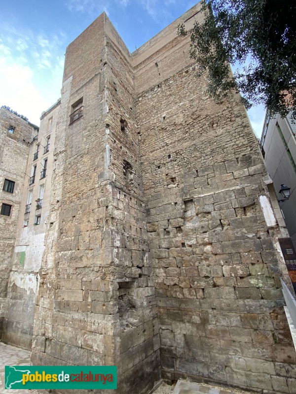Barcelona - Muralles del carrer Sotstinent Navarro (Foto: Albert Esteves, 2019) Barcelona - Muralles del carrer Sotstinent Navarro