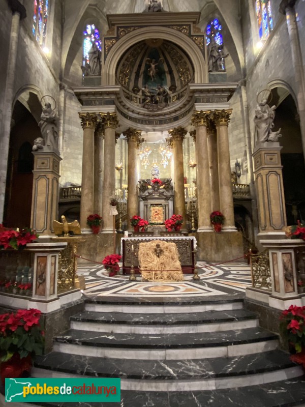 Barcelona - Església dels Sants Just i Pastor, presbiteri (Foto: Albert Esteves, 2019) Barcelona - Església dels Sants Just i Pastor, presbiteri