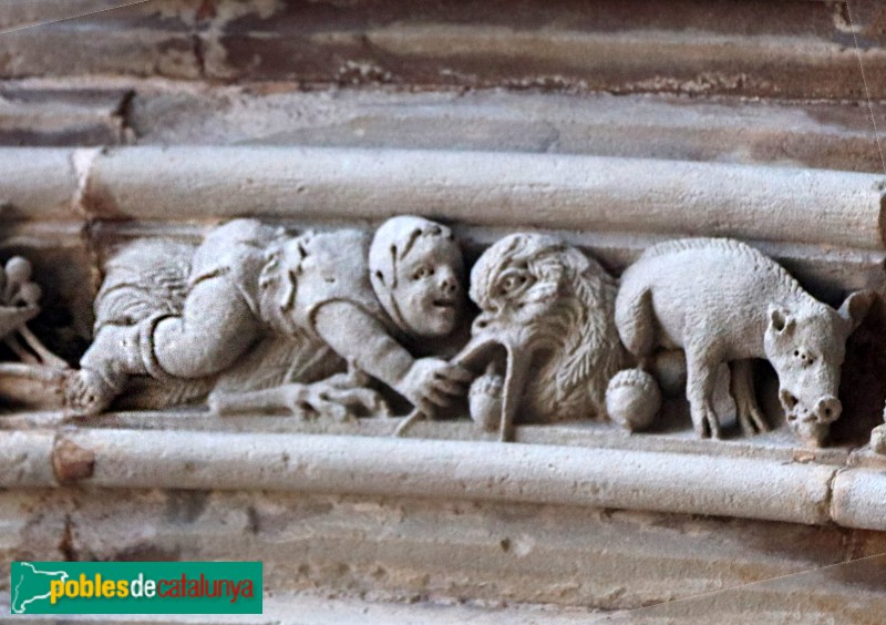 Barcelona - Catedral. Porta de Santa Eulàlia. Detall (Foto: Albert Esteves, 2020) Barcelona - Catedral. Porta de Santa Eulàlia. Detall