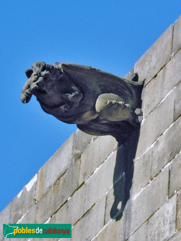Barcelona - Catedral. Gàrgola exterior (Foto: Albert Esteves, 2007) Barcelona - Catedral. Gàrgola exterior