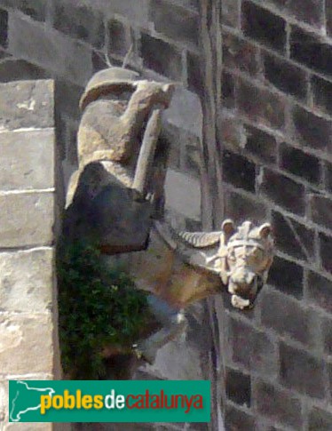 Barcelona - Catedral. Gàrgola exterior (Foto: Pere López, 2007) Barcelona - Catedral. Gàrgola exterior