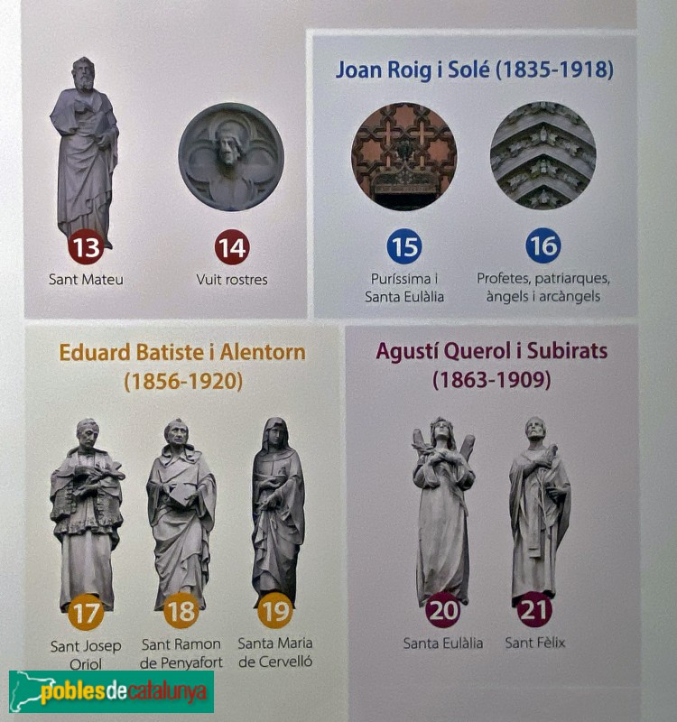 Barcelona - Catedral. Façana principal (Foto: cartell d'una exposició al Museu Diocesà) Barcelona - Catedral. Façana principal