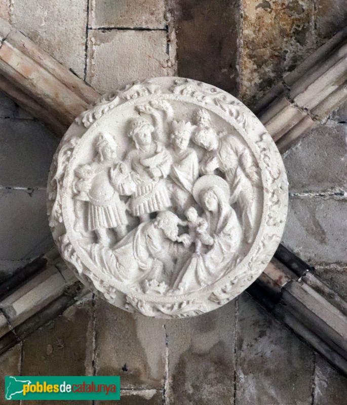 Barcelona - Catedral. Clau de volta del claustre (Foto: Albert Esteves, 2020) Barcelona - Catedral. Clau de volta del claustre