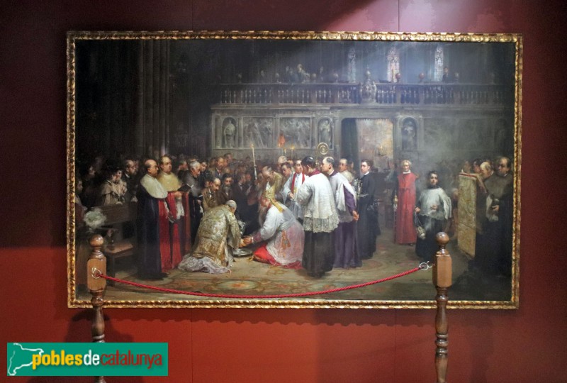 Barcelona - Museu catedral. Lavatori de Dijous Sant, Juli Borrell, 1895 (Foto: Albert Esteves, 2020) Barcelona - Museu catedral. Lavatori de Dijous Sant, Juli Borrell, 1895