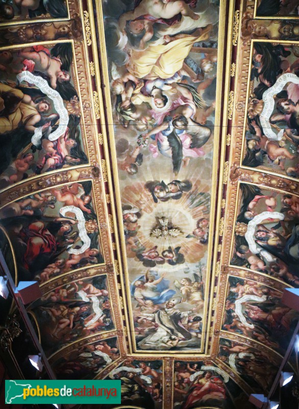 Barcelona - Museu catedral. Pintures de la Glorificació de Santa Eulàlia i Sant Oleguer (Foto: Albert Esteves, 2020) Barcelona - Museu catedral. Pintures de la Glorificació de Santa Eulàlia i Sant Oleguer