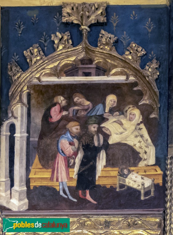 Barcelona - Catedral. Capella de Sant Martí i Sant Ambròs. Naixement de sant Ambròs (Foto: Didier Descouens, 2018) Barcelona - Catedral. Capella de Sant Martí i Sant Ambròs. Naixement de sant Ambròs