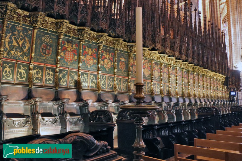 Barcelona - Catedral. Cadirat del cor (Foto: Albert Esteves, 2020) Barcelona - Catedral. Cadirat del cor