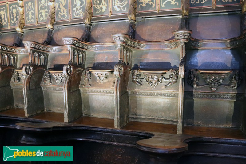 Barcelona - Catedral. Cadirat del cor (Foto: Albert Esteves, 2020) Barcelona - Catedral. Cadirat del cor