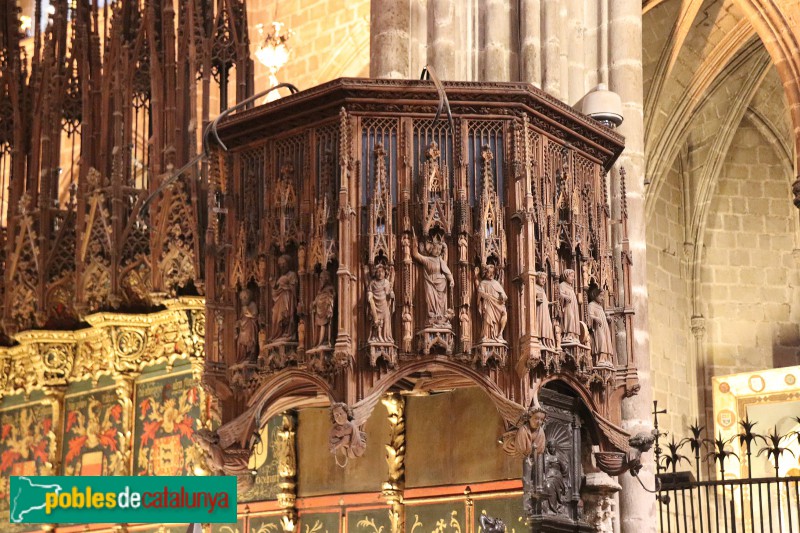 Barcelona - Catedral. Púlpit (Foto: Albert Esteves, 2020) Barcelona - Catedral. Púlpit