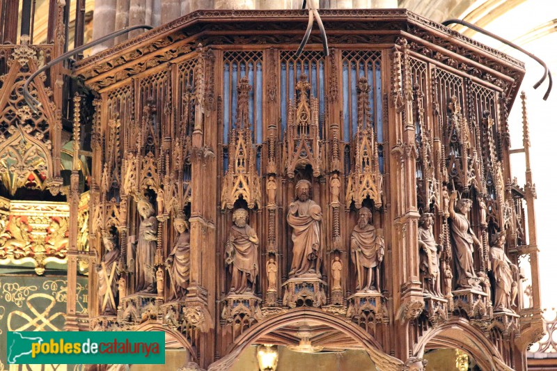 Barcelona - Catedral. Púlpit (Foto: Albert Esteves, 2020) Barcelona - Catedral. Púlpit