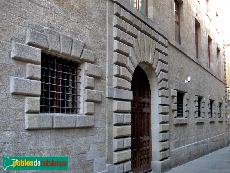 Barcelona - Palau de la Generalitat. Façana del carrer Sant Sever