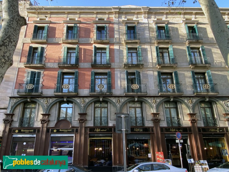 Barcelona - Hotel Oriente (Rambla, 45-47) (Foto: Albert Esteves, 2019) Barcelona - Hotel Oriente (Rambla, 45-47)