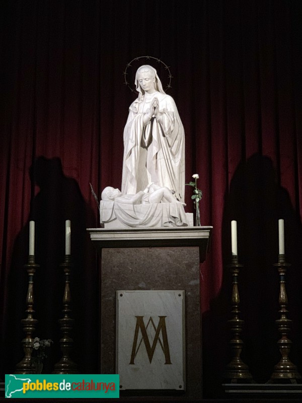 Barcelona - Església de Betlem, presbiteri. Figura de Joan Rebull (Foto: Albert Esteves, 2019) Barcelona - Església de Betlem, presbiteri. Figura de Joan Rebull