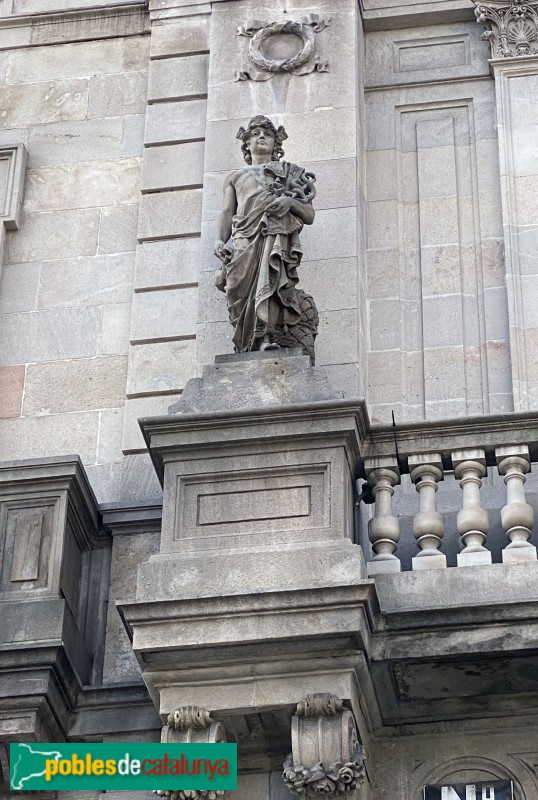 Barcelona - Tabacs de Filipines. Hermes (Francesc Pagès) (Foto: Albert Esteves, 2020) Barcelona - Tabacs de Filipines. Hermes (Francesc Pagès)