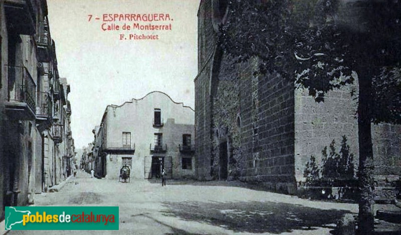 Esparreguera - Església de Santa Eulàlia, postal antiga Esparreguera - Església de Santa Eulàlia, postal antiga