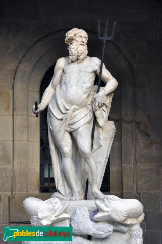 Barcelona - Llotja. Font de Neptú (Foto: Josep Bracons, 2016) Barcelona - Llotja. Font de Neptú