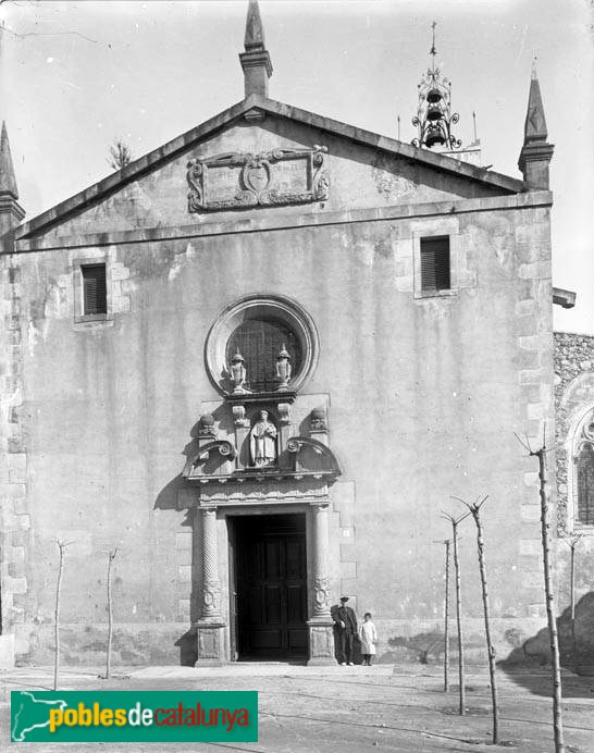 Alella - Església (Foto: Alella - Església, inicis segle XX) Alella - Església