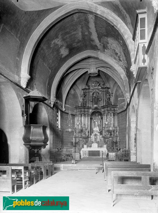 Alella - Església (Foto: Alella - Església, inicis segle XX) Alella - Església