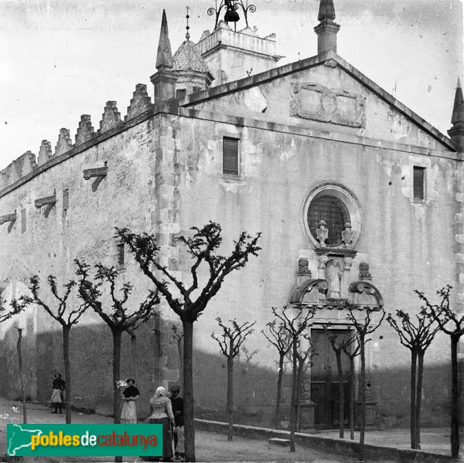 Alella - Església (Foto: Josep Salvany -Fons Salvany, Biblioteca de Catalunya-, 1912) Alella - Església