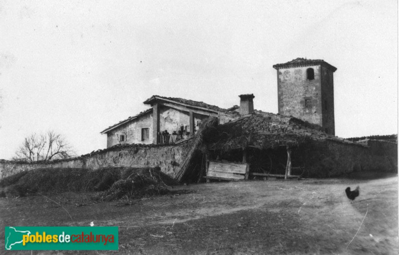 Folgueroles - Torre de Morgadès (Foto: <i>Lluís Illa -Arxiu fotogràfic Centre Excursionista de Catalunya-</i>, c.1932) Folgueroles - Torre de Morgadès