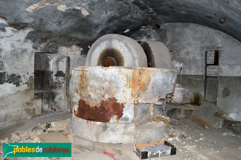 El Papiol - Molí de Can Capdevila, interior (Foto: Eloy Fernández Castillo, 2017) El Papiol - Molí de Can Capdevila, interior