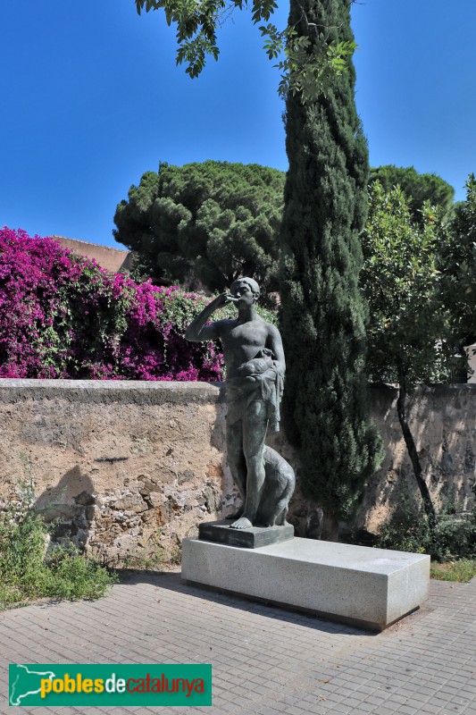 Barcelona - Pastor del flabiol. A Emili Mira (Foto: Albert Esteves, 2020) Barcelona - Pastor del flabiol. A Emili Mira