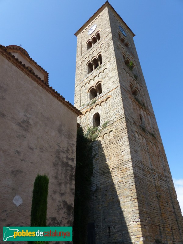 Taradell - Església de Sant Genís. Campanar romànic
