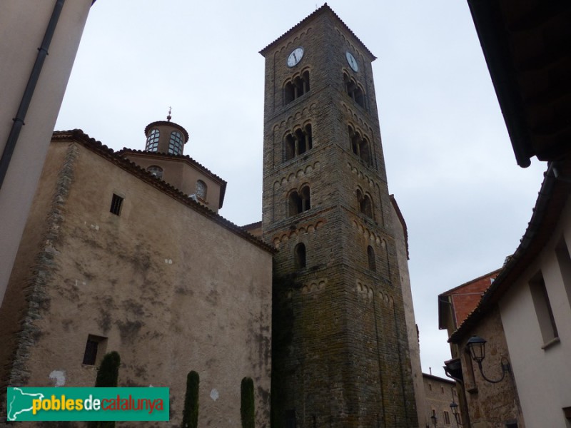 Taradell - Església de Sant Genís. Campanar romànic