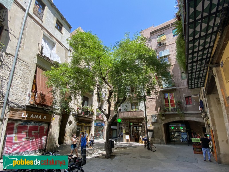 Barcelona - Plaça de la Llana (Foto: Albert Esteves, 2020) Barcelona - Plaça de la Llana