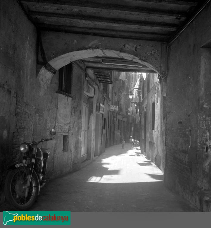 Barcelona - Carrer Cecs de Sant Cugat (Foto: Fons Cuyàs - Institut Cartogràfic i Geològic de Catalunya (ICGC)) Barcelona - Carrer Cecs de Sant Cugat