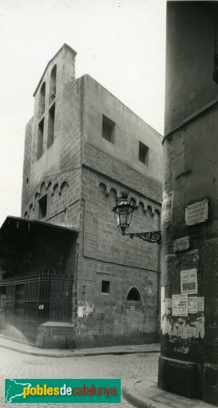 Barcelona - Capella d'en Marcús (Foto: Estorch 1935 - Arxiu Fotogràfic de Barcelona) Barcelona - Capella d'en Marcús