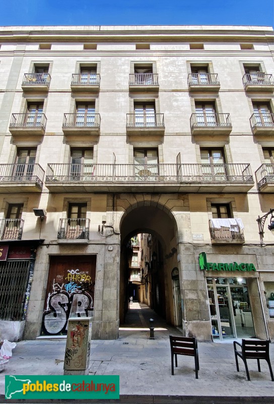 Barcelona - Volta d'en Colomines. Carrer Princesa (Foto: Albert Esteves, 2020) Barcelona - Volta d'en Colomines. Carrer Princesa